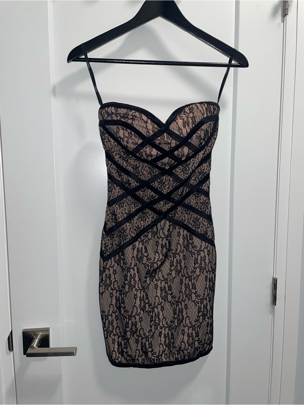 Forever 21 Strapless Black Lace Dress